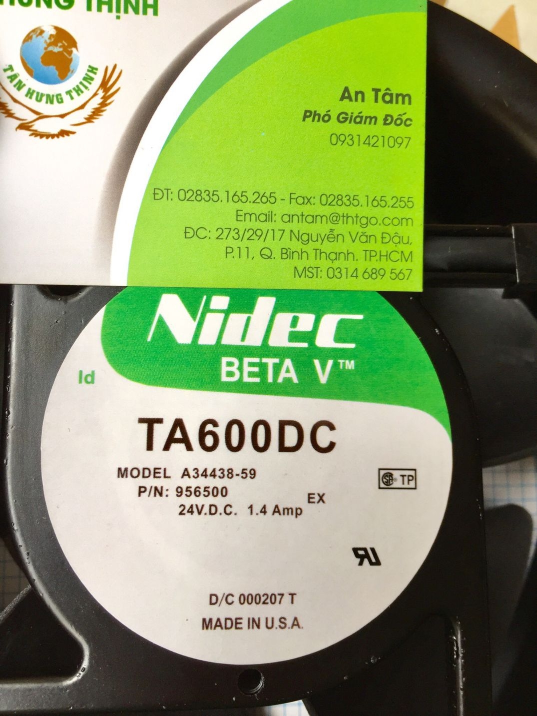FANS NIDEC TA600DC