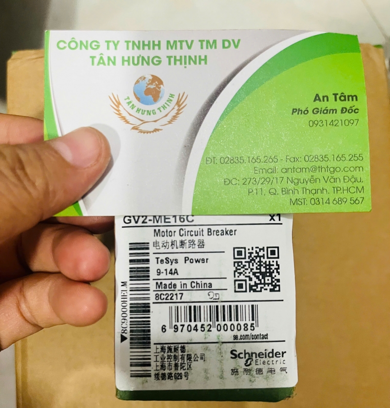 CONTACTOR GV2-ME16C SCHNEIDER