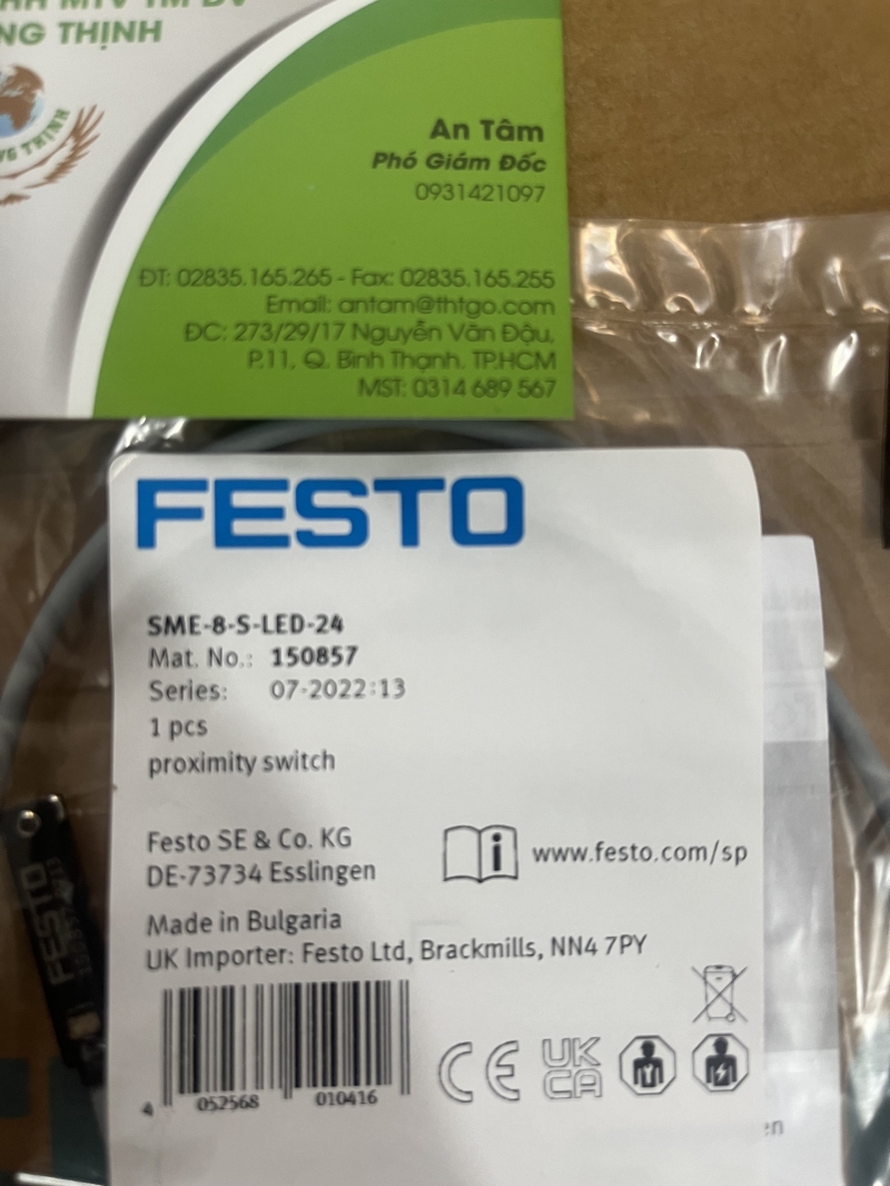 FESTO PROXIMITY SWICHT SME-8-S-LED-24