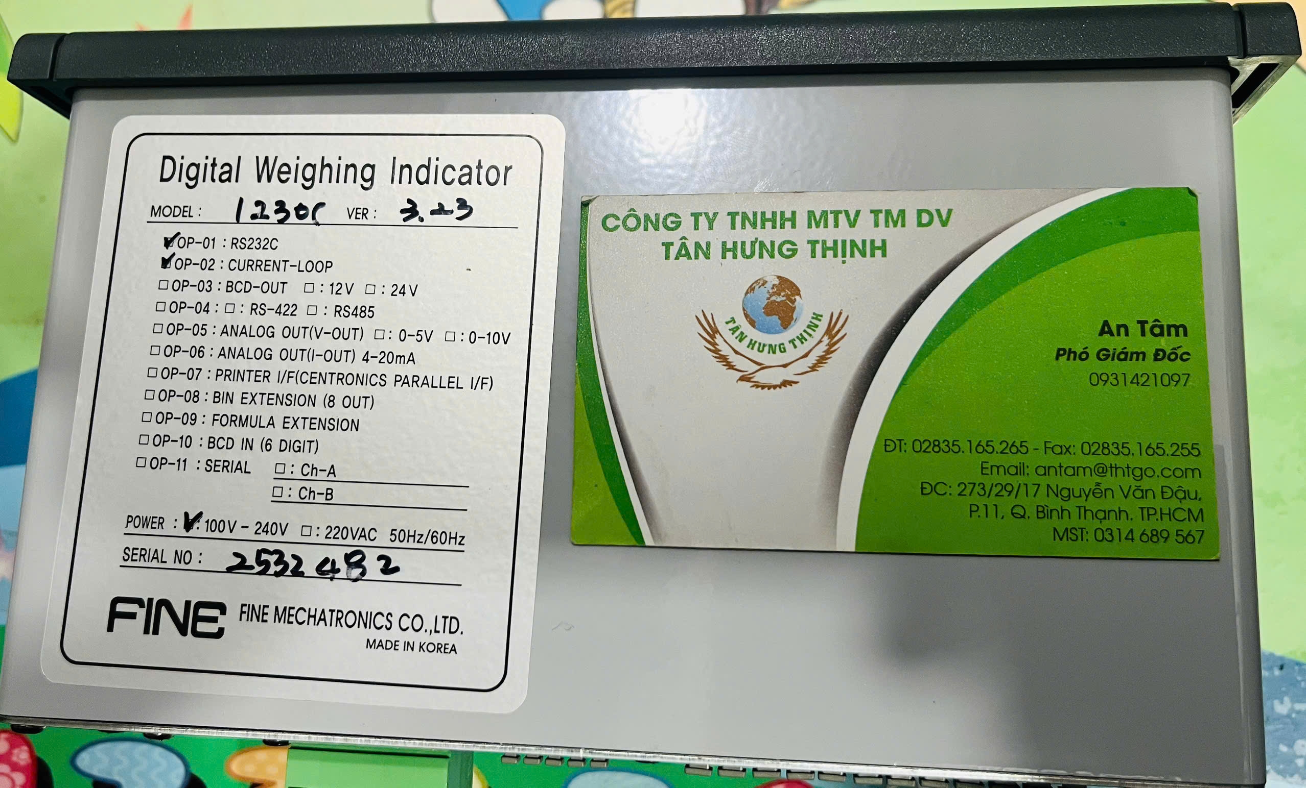 FINE MECHATRONICS DIGITAL WEIGHING INDICATOR 1230