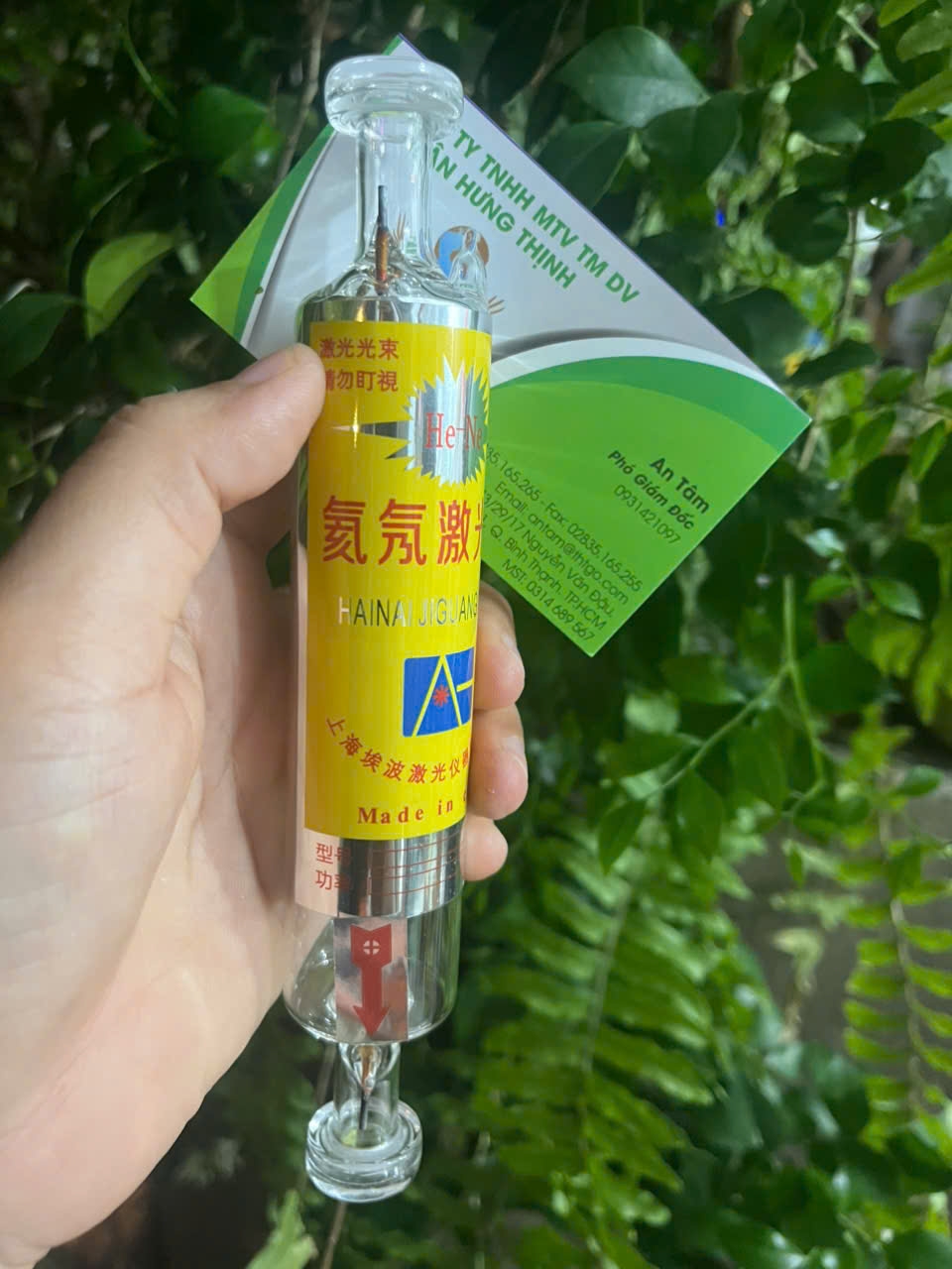 ống laser HE-NE 180mm  ống laser HE-NE  260mm