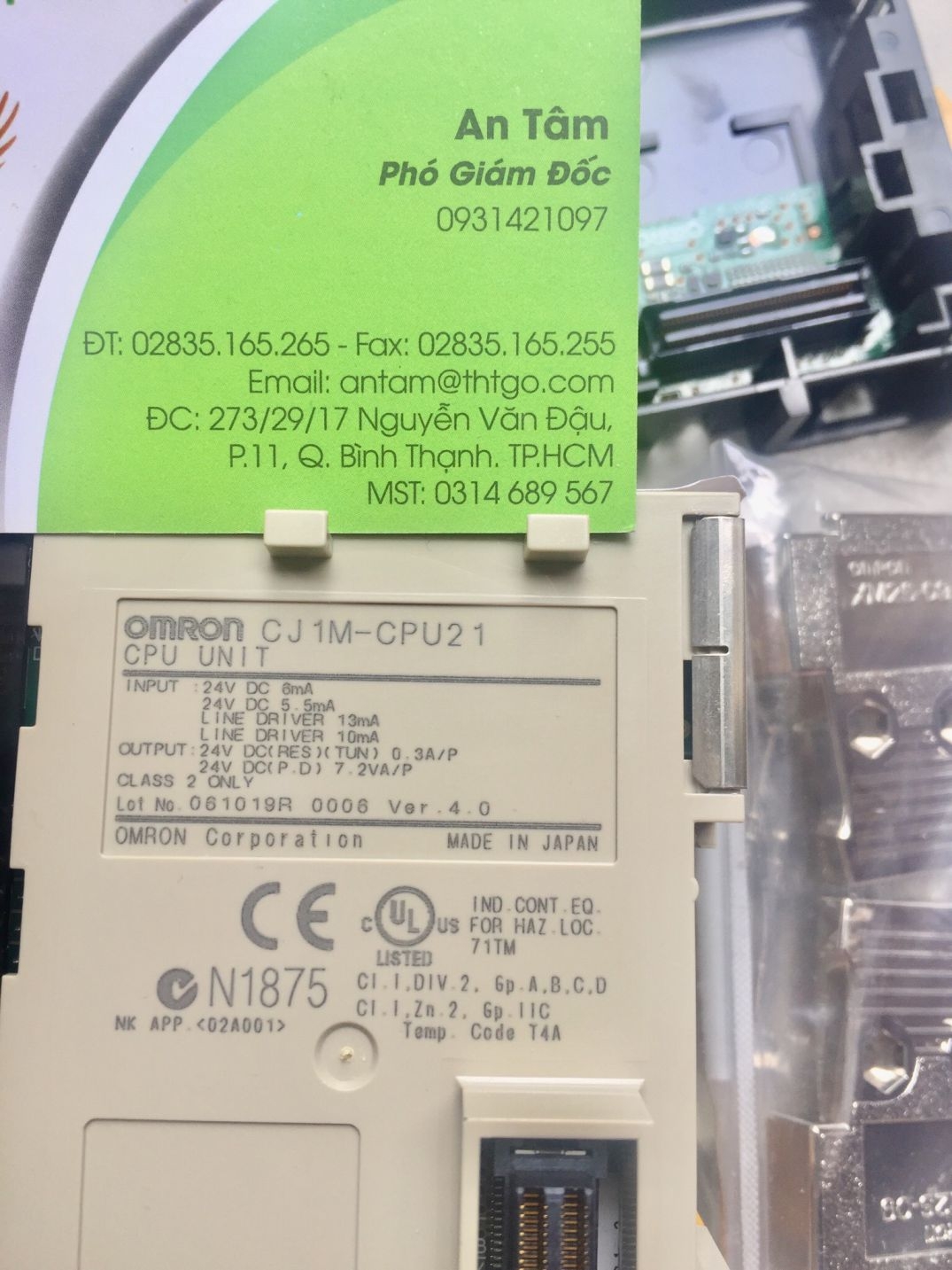 PLC OMRON CJ1M-CPU21