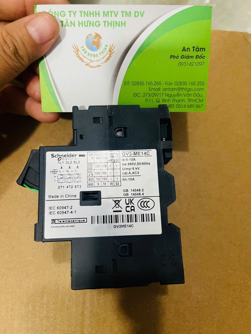 SCHNEIDER CONTACTOR GV2-ME14C