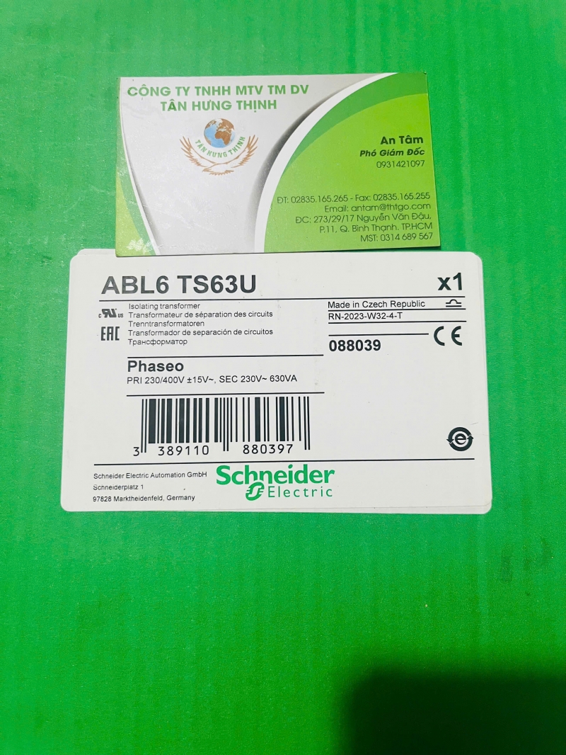 SCHNEIDER TRANFORMER ABL6TS63U